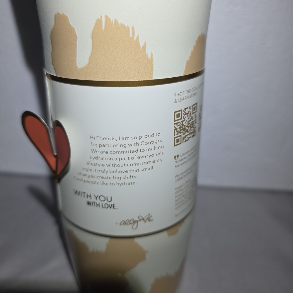 Contigo West Loop 16oz Travel Mug Autoseal Oatmilk Ally Love BPA Free NEW - Picture 3 of 7